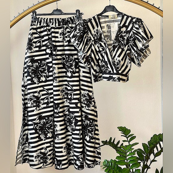 2.Made in Italy Maxi Skirt Set nwt - Picture 2 of 12